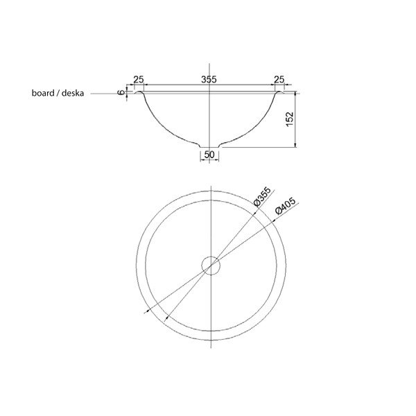 Okrągła umywalka ze stali nierdzewnej w kolorze srebra ø 40,5 cm – Sapho-image-2
