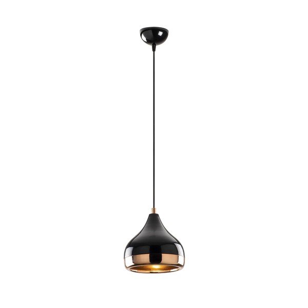 Czarna lampa wisząca z elementami w kolorze miedzi Opviq lights Yildo, ø 17 cm-image-2