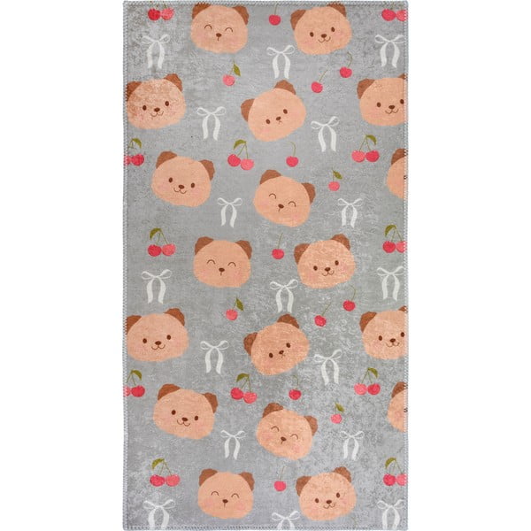 Szaro-brązowy dywan dziecięcy odpowiedni do prania 160x230 cm Cute Teddies – Vitaus