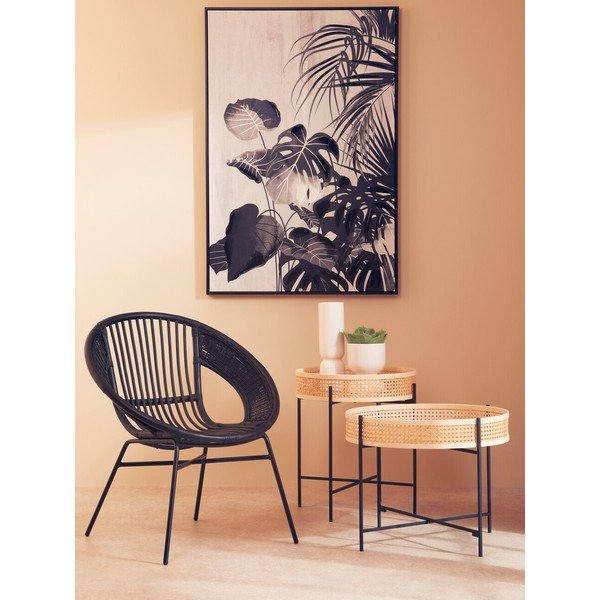 Rattanowy okrągły stolik w naturalnym kolorze ø 60 cm Depok – Premier Housewares-image-3