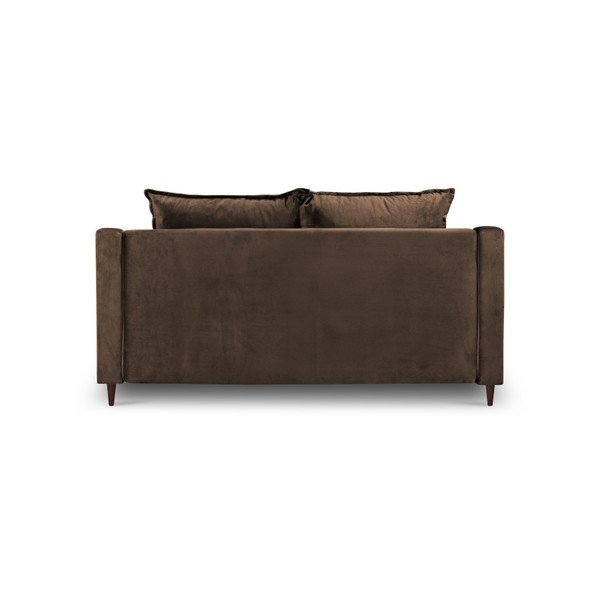 Brązowa aksamitna sofa Mazzini Sofas Freesia, 150 cm-image-3