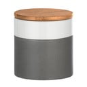Ceramiczny pojemnik z bambusową pokrywką Wenko Malta, 450 ml