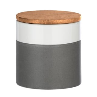 Ceramiczny pojemnik z bambusową pokrywką Wenko Malta, 450 ml