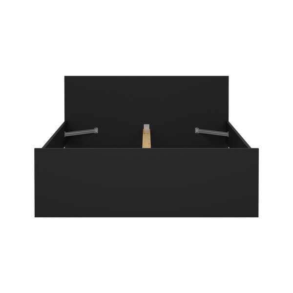 Czarne łóżko dwuosobowe 140x190 cm Naia – Tvilum-image-3