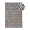 Czarno-biały dywan odpowiedni na zewnątrz NORTHRUGS Karo, 140x200 cm