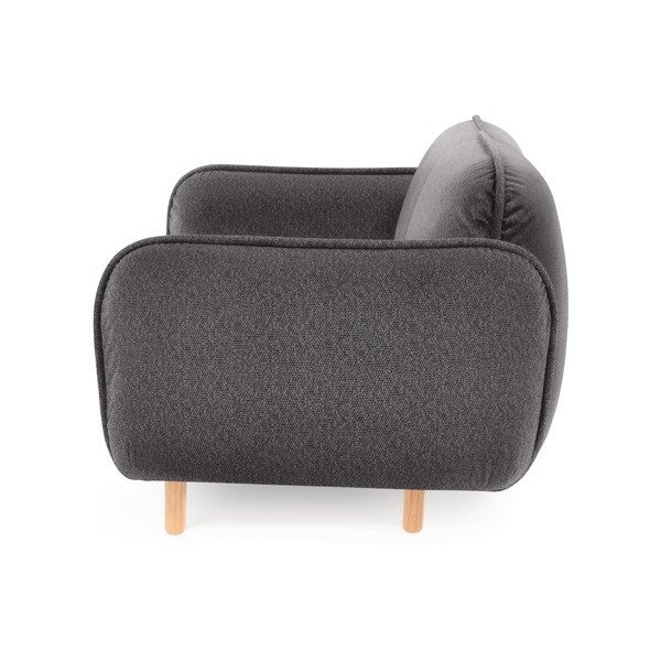 Ciemnoszara sofa z materiału bouclé 188 cm Bean – EMKO-image-2