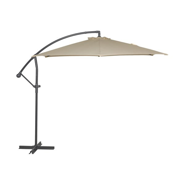 Beżowy parasol ogrodowy ø 300 cm Free Pole – Rojaplast