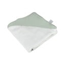 Zielony muślinowy ręcznik dziecięcy z kapturem 75x75 cm – Bébé Douceur