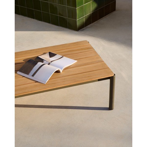 Stolik ogrodowy z litego drewna tekowego 63x149 cm Sorells – Kave Home-image-2