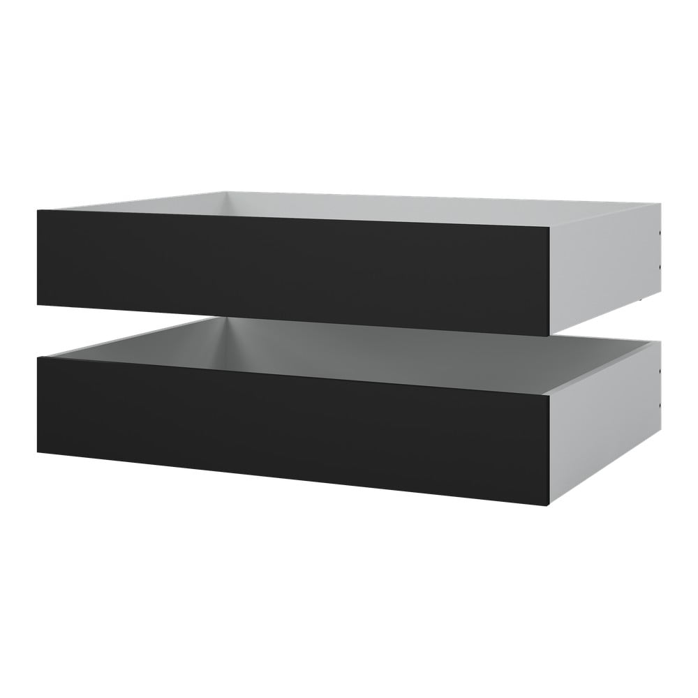 Czarne szuflady pod łóżko zestaw 2 szt. 90x190/140x190 cm Naia – Tvilum (zdjęcie 11)