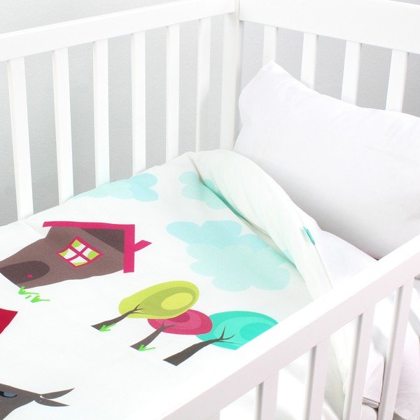 Bawełniana pościel dziecięca z poszewką na poduszkę Mr. Fox Grandma, 100x120 cm-image-1