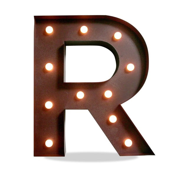 Świecąca dekoracja LED Letter R
