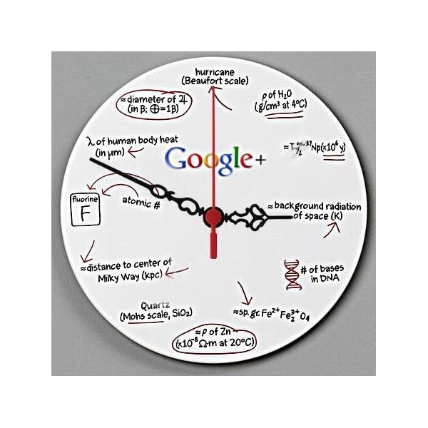 Zegar ścienny Google, 30 cm