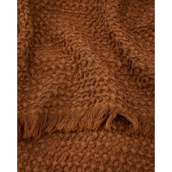 Brązowy koc 130x170 cm Nulina – Kave Home-image-4