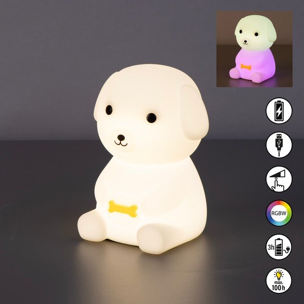 Biała dziecięca lampka nocna Leo – Fischer & Honsel-image-3