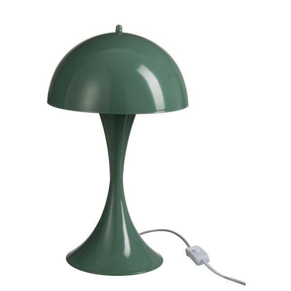 Ciemnozielona lampa stołowa J-Line Mushroom