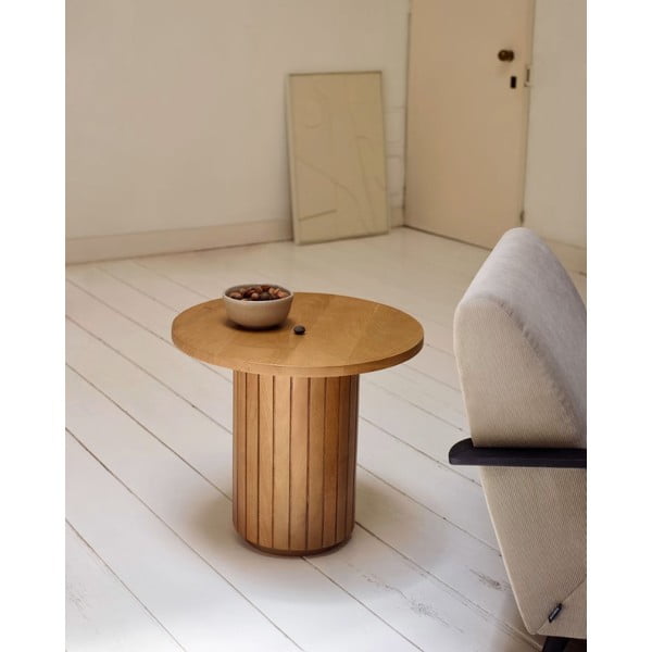 Okrągły stolik z drewna mango ø 60 cm Licia − Kave Home-image-1