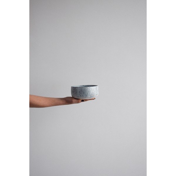 Biało-czarna kamionkowa miska ÅOOMI Mess, ø 15 cm-image-2