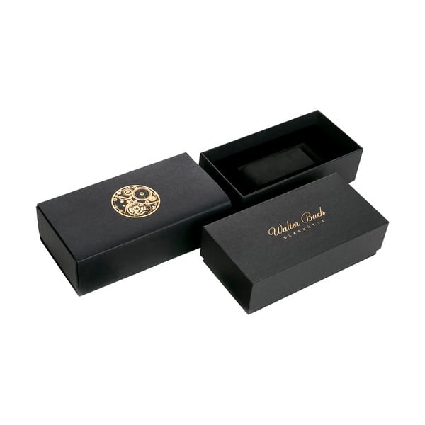 Męski zegarek z bransoletką ze stali nierdzewnej w kolorze srebra Walter Bach Style-image-1