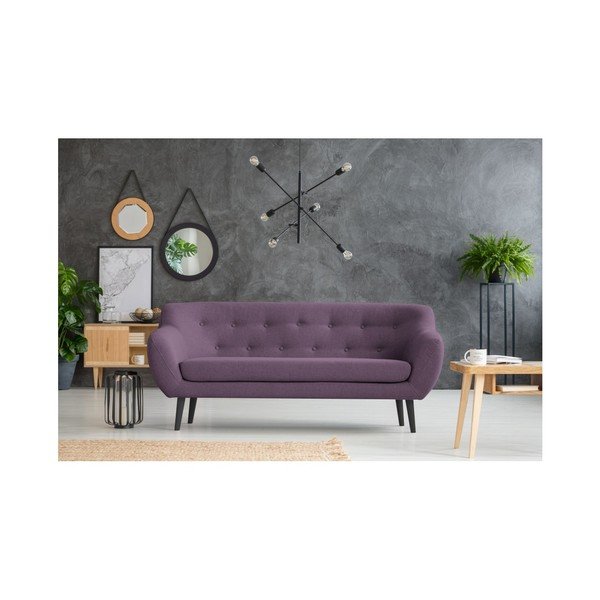 Fioletowa sofa 3-osobowa Mazzini Sofas Piemont-image-4