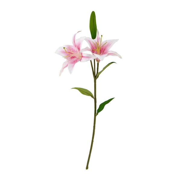 Różowy kwiat sztuczny Moycor Lily, dł. 50 cm