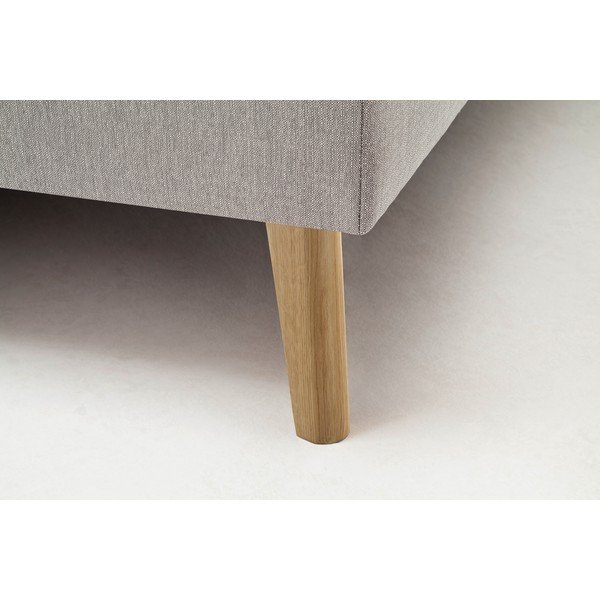 Jasnoszare łóżko kontynentalne 160x200 cm Greta – Meise Möbel-image-1