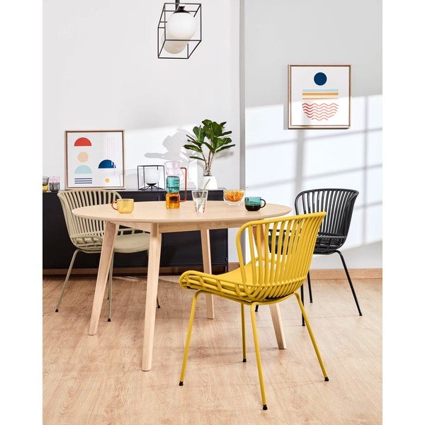 Czarne krzesło ogrodowe ze stalową konstrukcją Kave Home Surpik-image-4