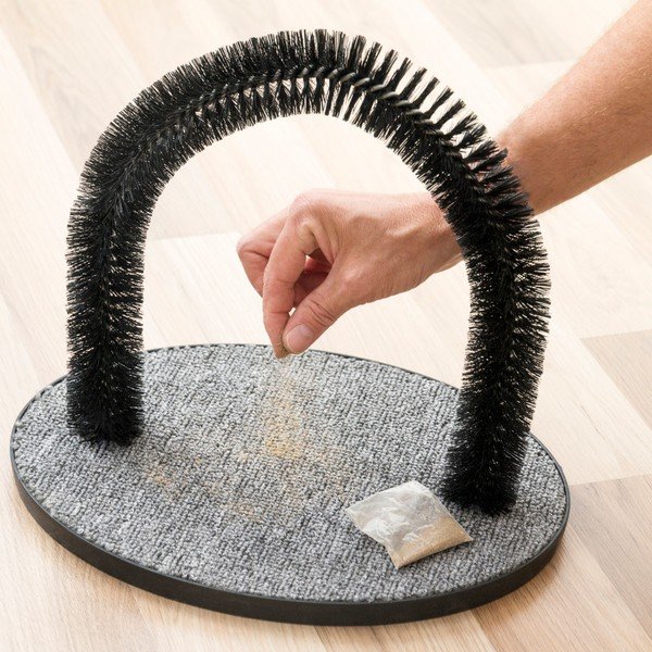 Drapak i szczotka dla kotów InnovaGoods-image-1