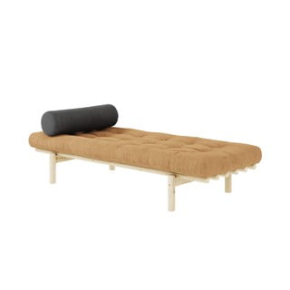Musztardowe łóżko Next – Karup Design