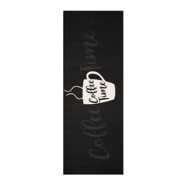 Czarny chodnik Zala Living Vibe Coffee Time, 67x180 cm