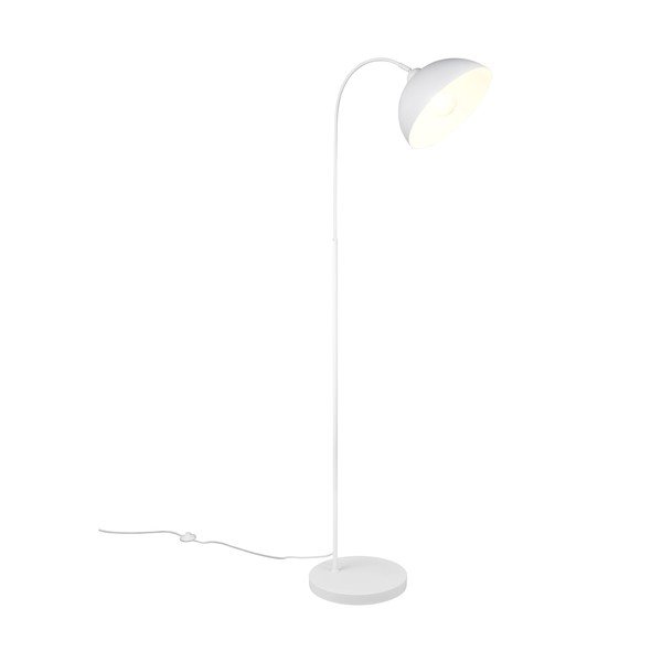 Biała lampa stojąca z metalowym kloszem (wysokość 170 cm) Sierra – Reality-image-1