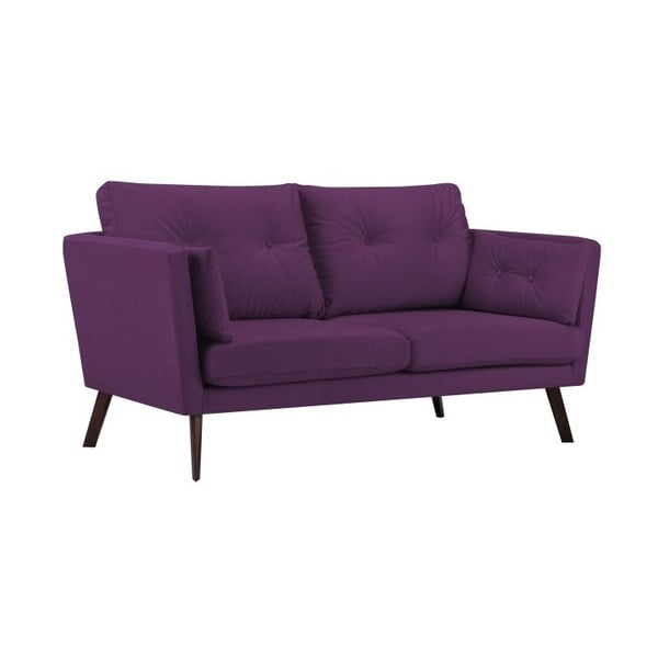 Fioletowa sofa 3-osobowa Mazzini Sofas Cotton