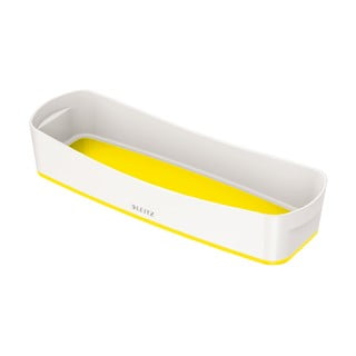 Biało-żółty stołowy podłużny organizer Leitz MyBox, dł. 31 cm