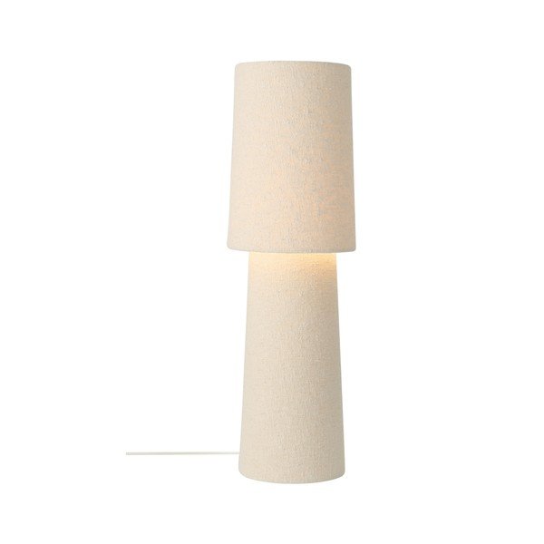 Biała lampa stołowa z materiału bouclé (wysokość 58 cm) Philo – Ellos Home-image-3