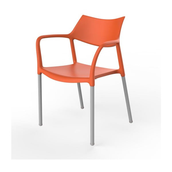 Zestaw 2 pomarańczowych krzeseł ogrodowych Resol Splash