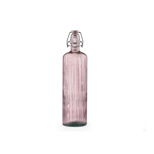 Różowa szklana butelka 1,2 l Kusintha − Bitz