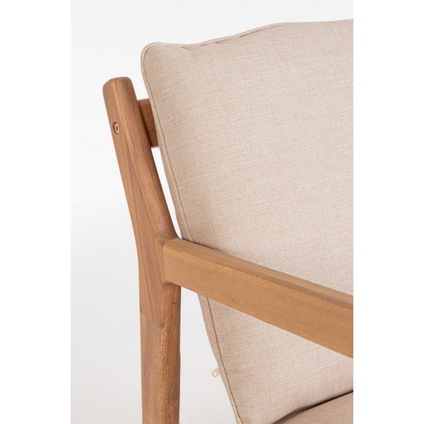 Zestaw mebli ogrodowych z litego drewna akacjowego w naturalnym kolorze dla 4 osób Danubio – Bizzotto-image-1