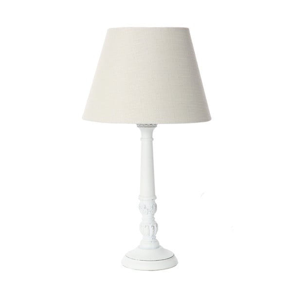 Biała lampa stołowa Bolzonella