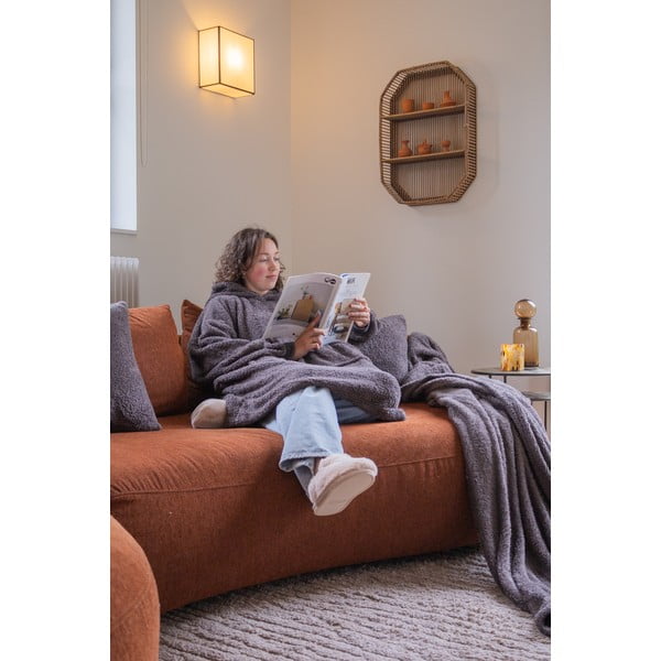 Poduszka dekoracyjna z mikropluszu 45x45 cm Cocoon – Tiseco Home Studio-image-1