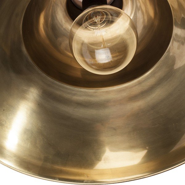 Lampa wisząca z metalowym kloszem w kolorze złoto-granatowym ø 40 cm Sublime – HF Living-image-2