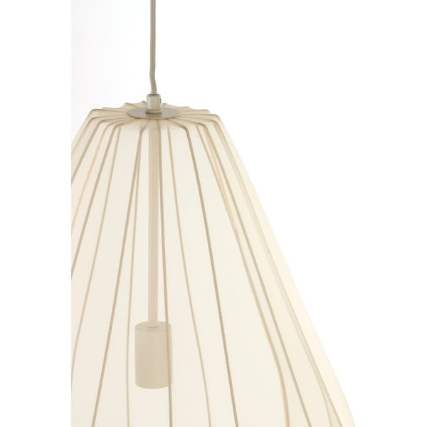 Beżowa lampa wisząca z tekstylnym kloszem ø 50 cm Itela – Light & Living-image-4