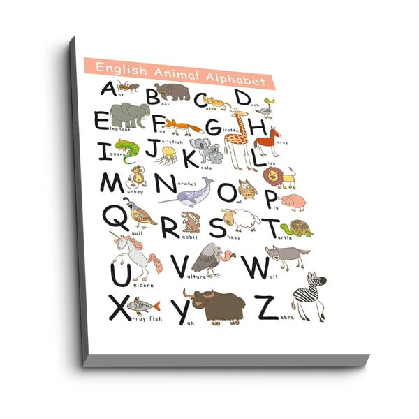 Obrazek dziecięcy 45x70 cm Alphabet – Wallity-image-2