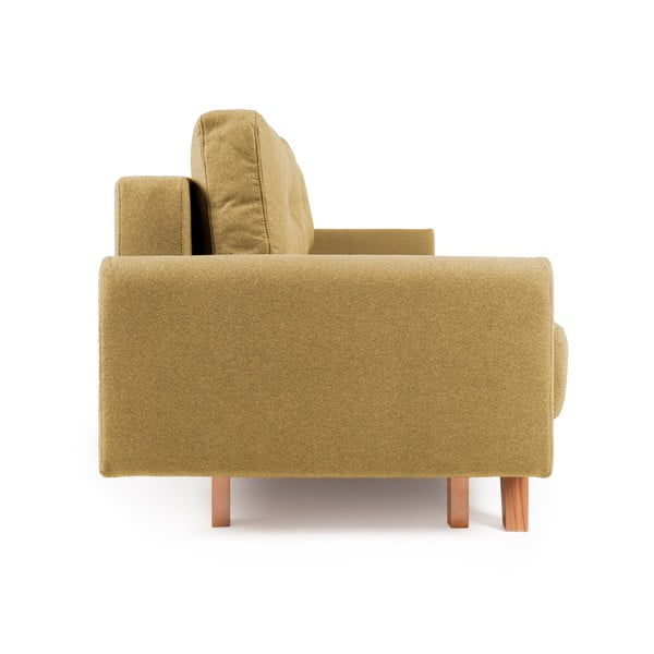 Żółta sofa rozkładana Bonami Selection Pop-image-3