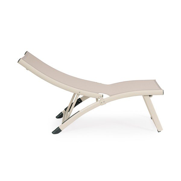 Beżowy metalowy leżak ogrodowy Taylor – Bizzotto-image-3