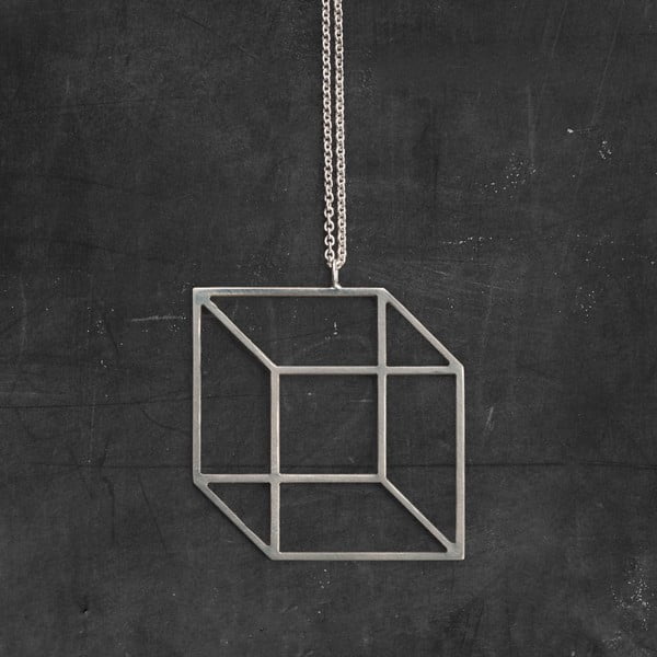 Naszyjnik Cube Silver z kolekcji Geometry