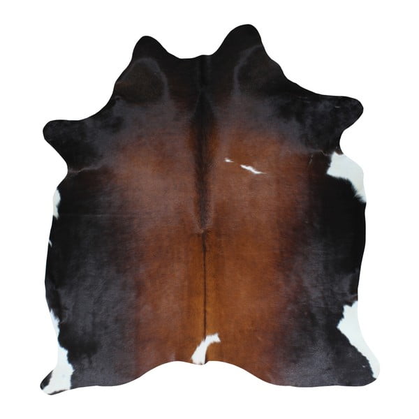 Czarno-brązowa skóra bydlęca, 195x160 cm