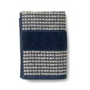 Ciemnoniebiesko-beżowy ręcznik kąpielowy z bawełny organicznej 70x140 cm Check – JUNA