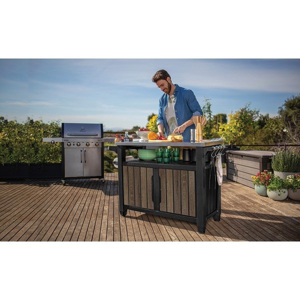 Ogrodowy stolik barowy 134x52 cm Deco – Keter-image-4