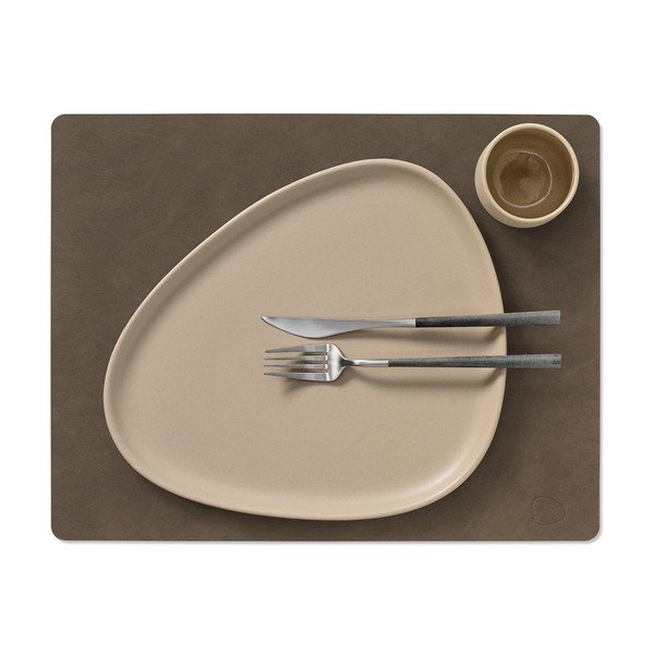 Mata stołowa ze skóry ekologicznej 35x45 cm Square L Nupo – LIND DNA-image-2