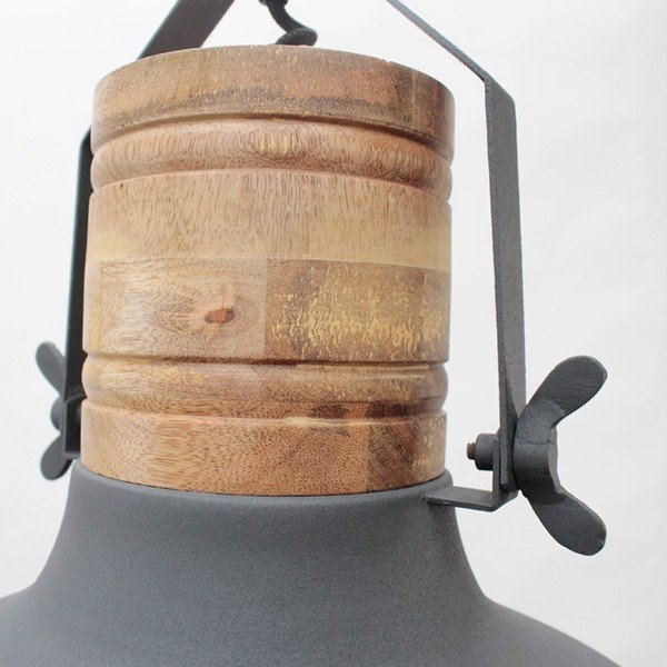 Szara lampa sufitowa LABEL51 Grid, ⌀ 52 cm-image-3